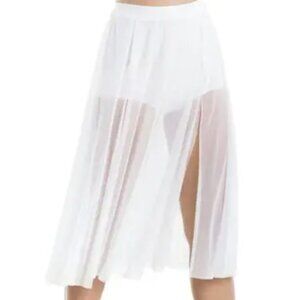 Balera Midi Length Mesh Skirt